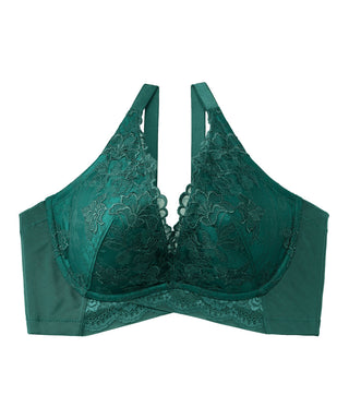 Undercross Side Slimming Lace Push-Up Bra (F, G, H Cup)