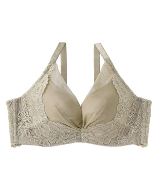 Push Up Bra with Laces - Beige, Intimates