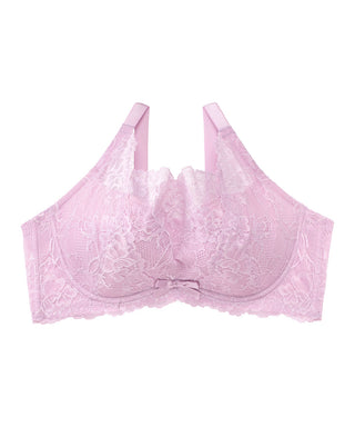Flower Side Slimming Lace Push-Up Bra for a greater sense of stability (F,  G, H Cup)