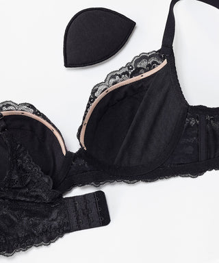 Buy Victoria's Secret Black Floral Push Up Bra from Next Sweden