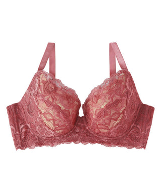 Floral Lace Side Support Bra (FGH Cup)