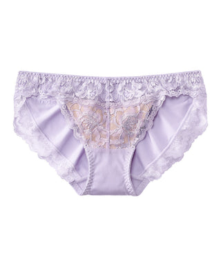 Gladioli Peach Floral Lace Bikini Underwear