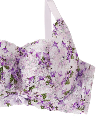 Flower Side Slimming Lace Push-Up Bra for a greater sense of stability (F, G, H Cup)