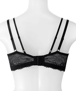 Cross Front Lace Side Support Bra