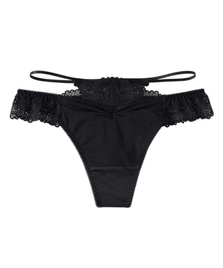 Cross Front Lace Thong Panty