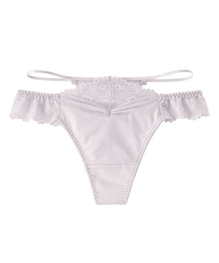 Cross Front Lace Thong Panty