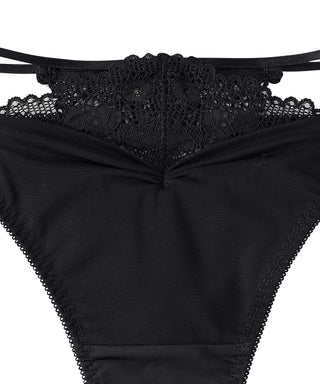 Cross Front Lace Thong Panty