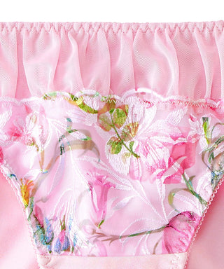 Vibrant Floral Pattern Bikini Panty