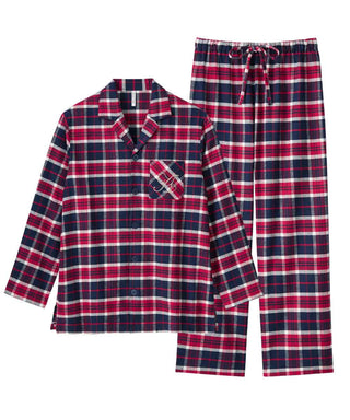 Pijama Camisa Franela Conjunto Arriba-Abajo