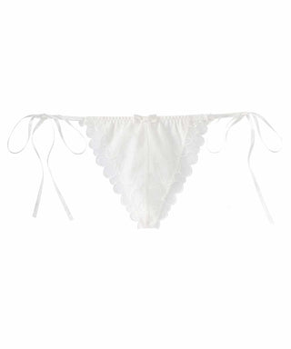 Heart Embroidery Thong Panty
